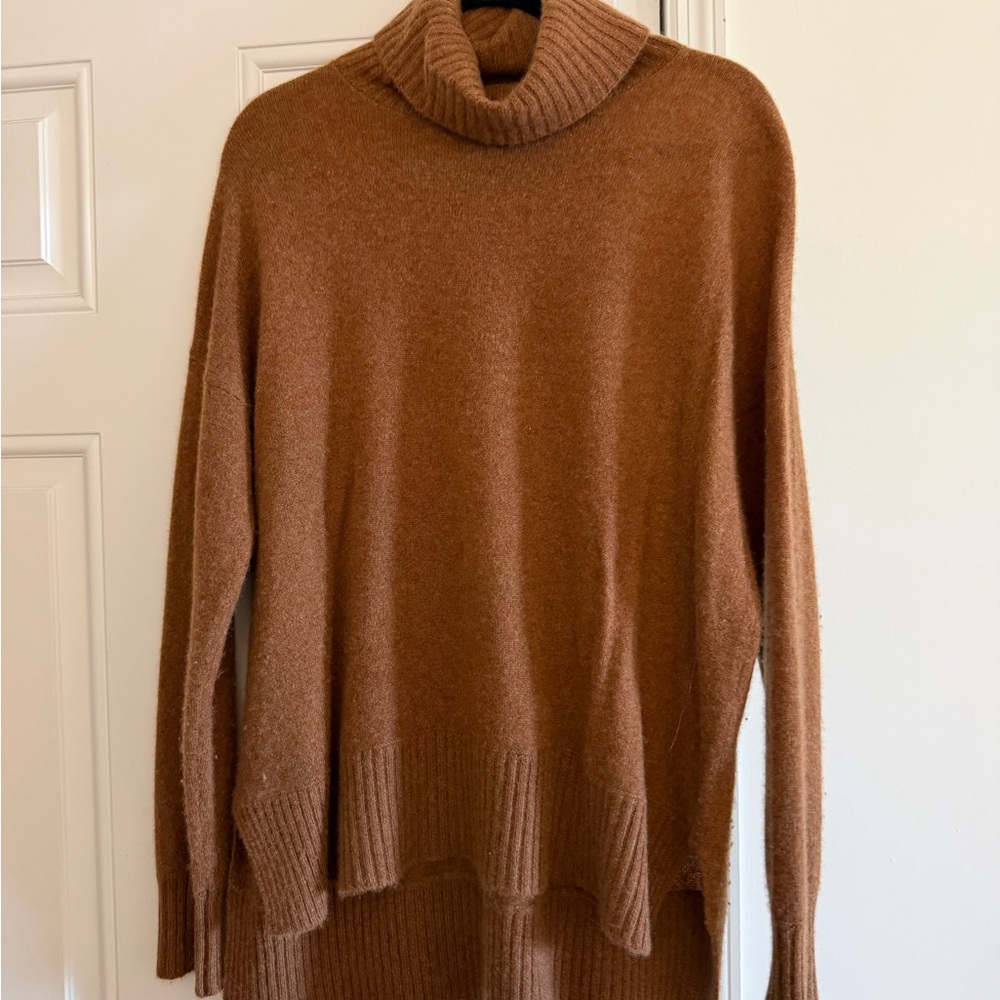 Saks Fifth Avenue Warm Brown Turtleneck Sweater